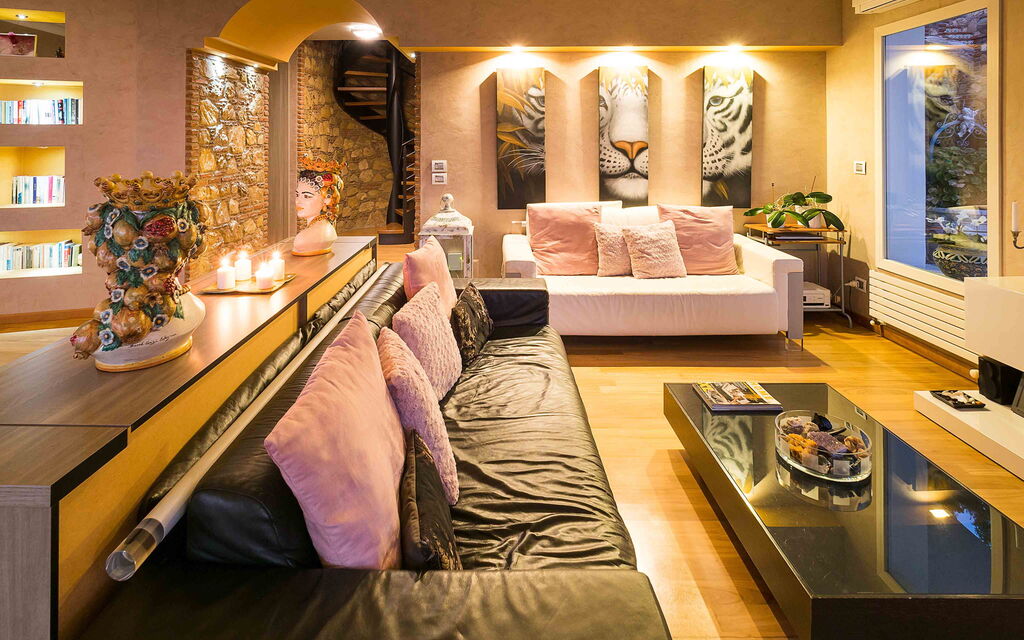 Sicilia 020 - Villa Luce: Living room