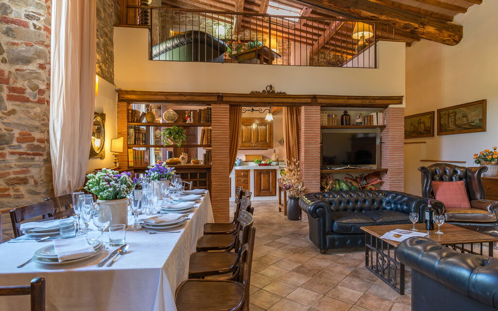 Antica Villa Della Lana: Living room and dining room