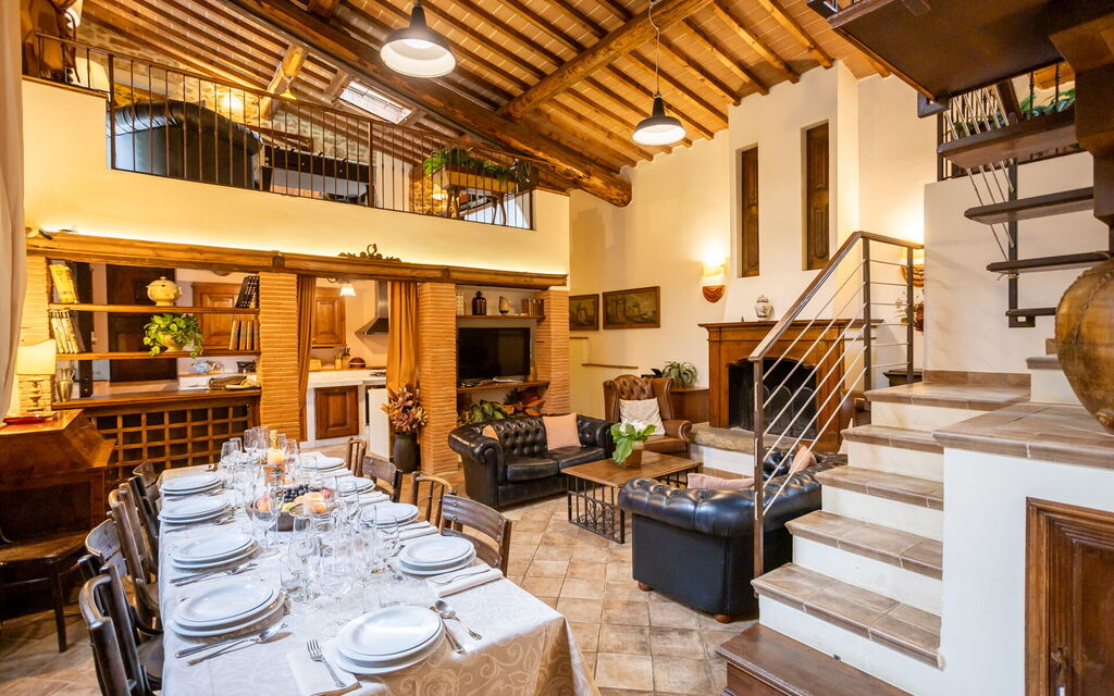 Antica Villa Della Lana: Living room and dining room