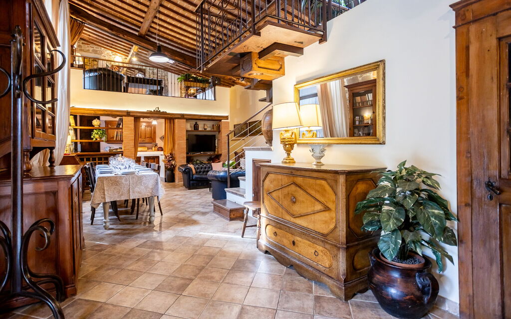 Antica Villa Della Lana: Living room and dining room