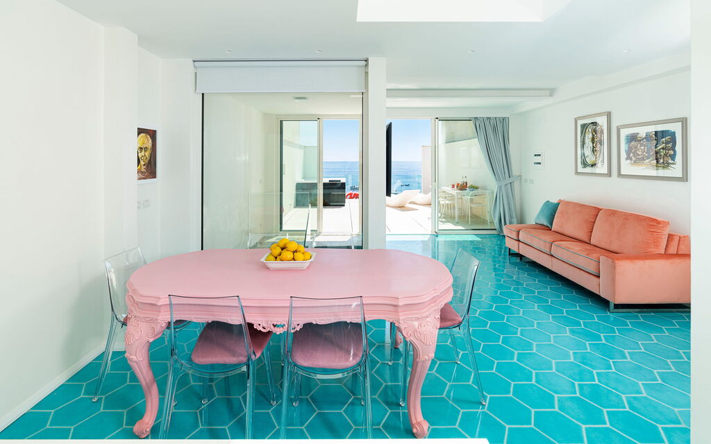 Sicilia 029 - Peppina Terrace: Living room