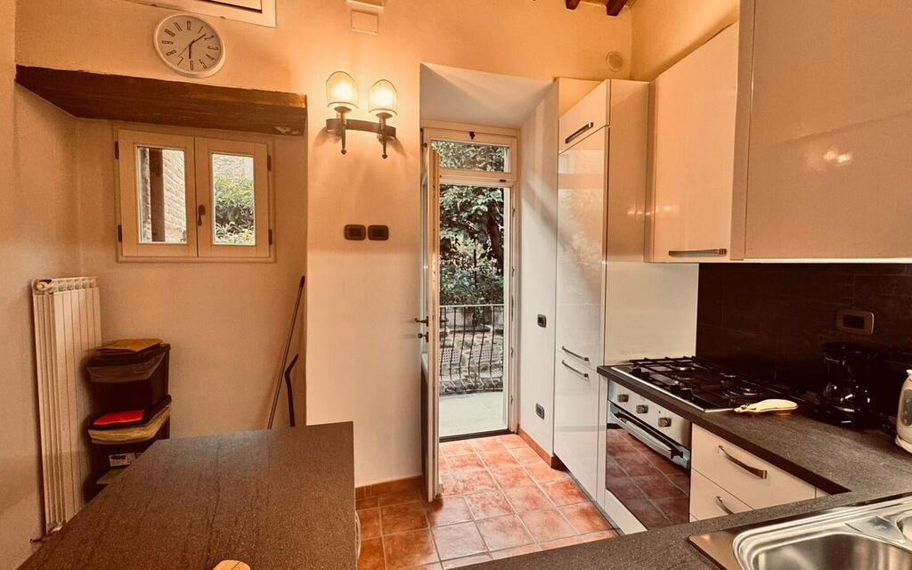 Casa Castelli: Balkon / Terrasse / Patio, Küche