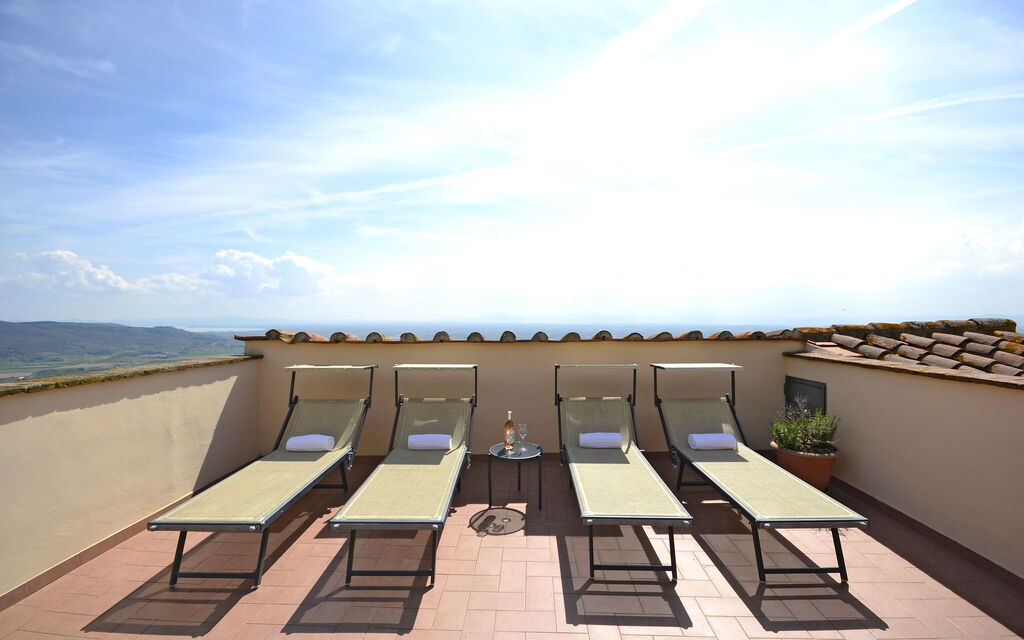 Terrazza Cortonese: Terrace and panoramic view